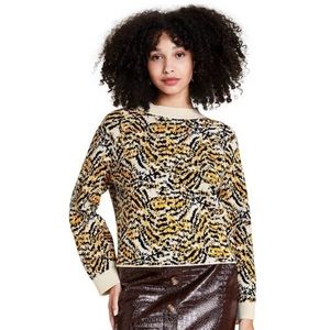 (A53) Rachel Comey + Target animal print sweater, Size XL, NWT